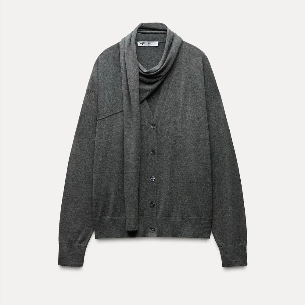 NWT Zara scarf cardigan - Picture 3 of 4